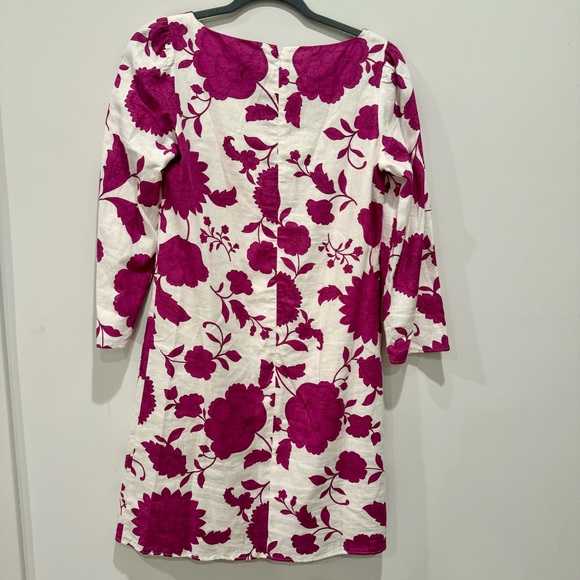 Ann Taylor Floral Linen Shift Dress XS - Picture 3 of 7